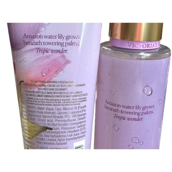 Victorias Secret Lush Starfruit‎ Lotus Fragrance Lotion & Mist Set NEW - Picture 2 of 2